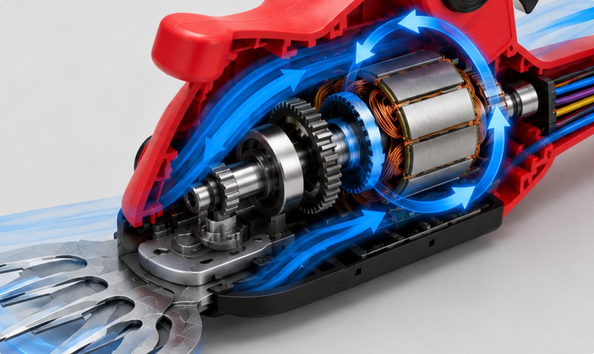 High-velocity pure copper motor