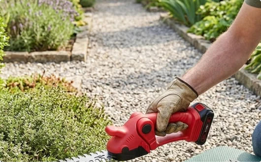 Trimming along walkways