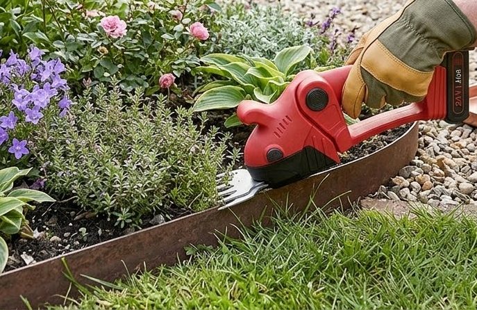 Trimming garden borders