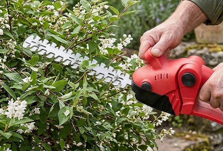 Trimming shrubs
